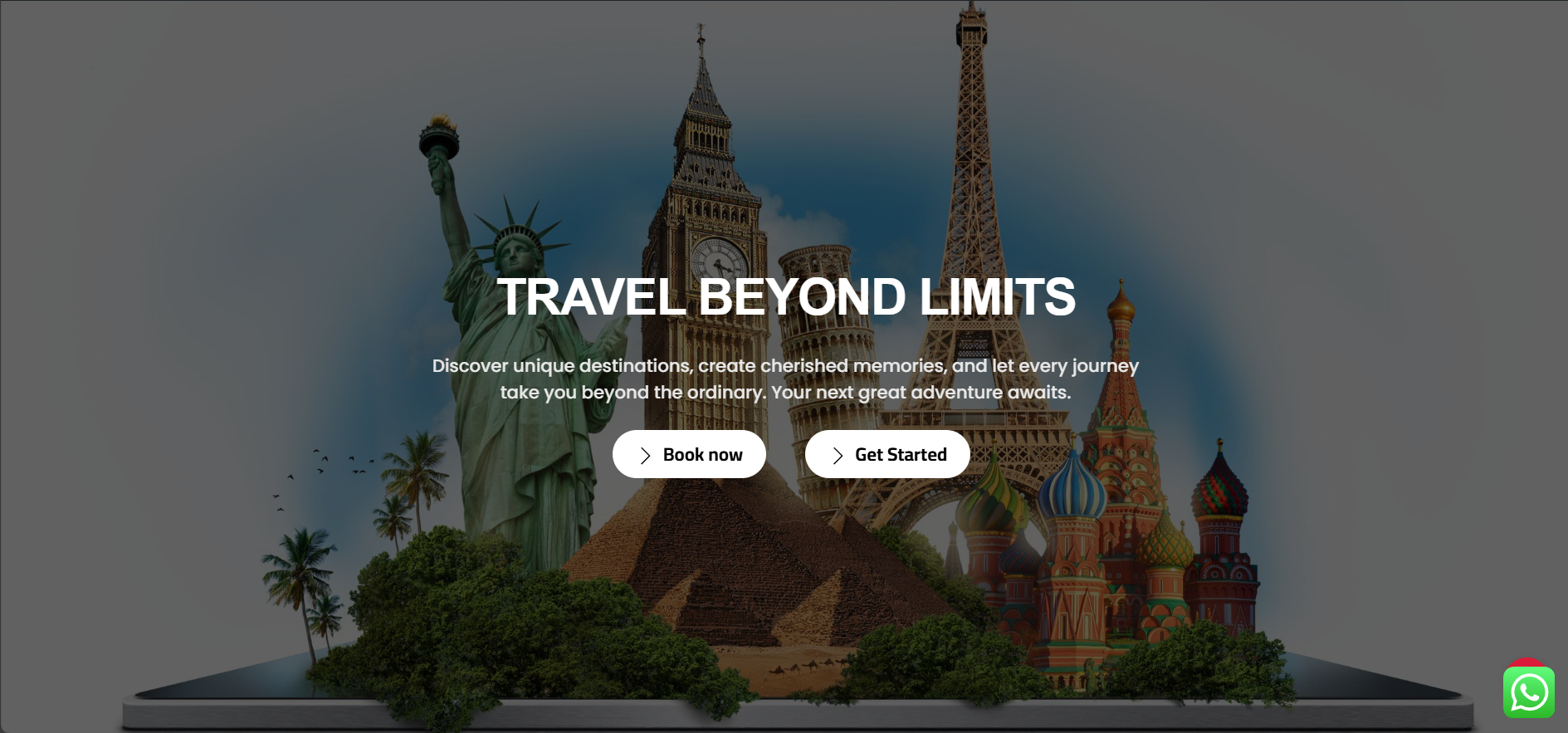 travel agency website