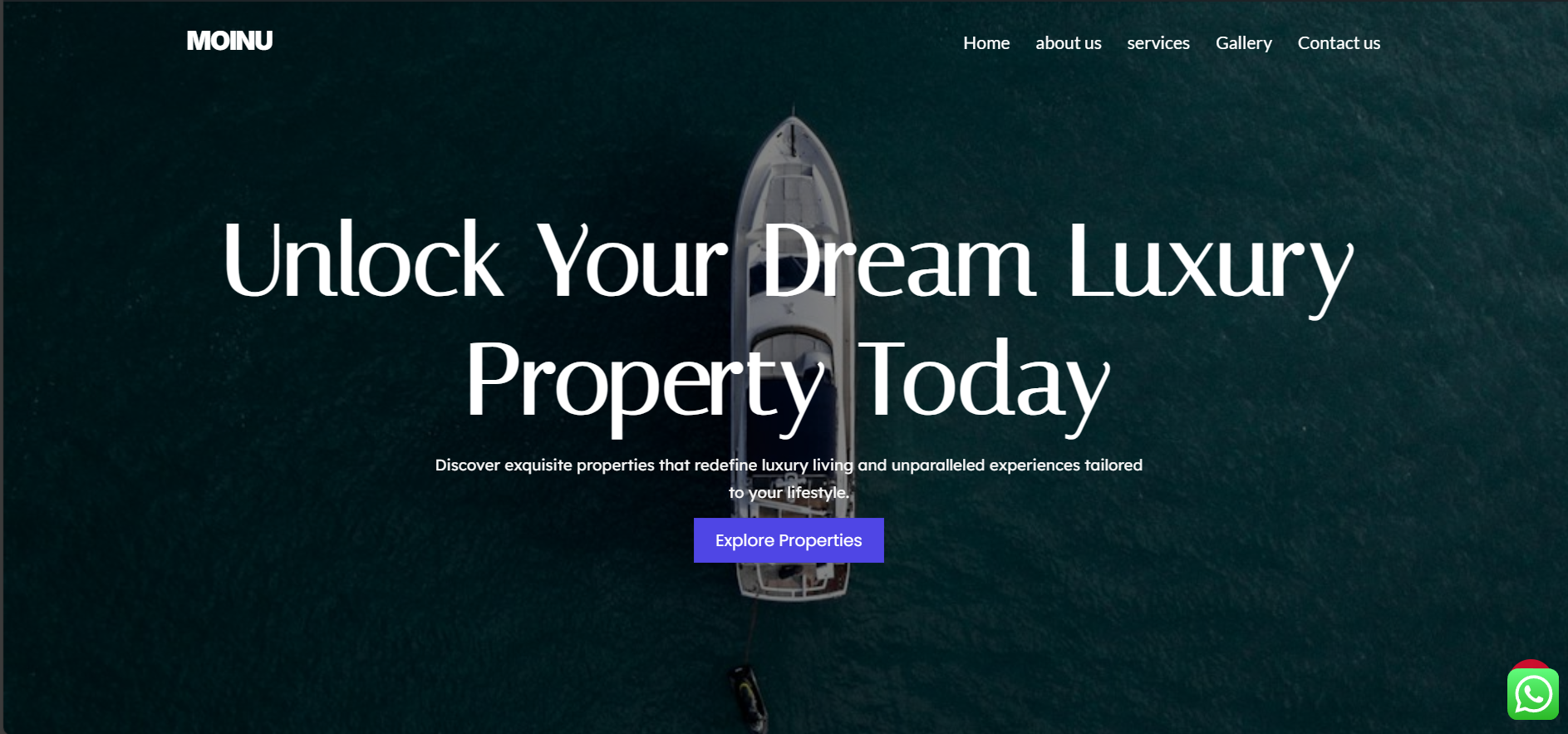 Laxuary real estate website